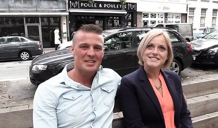 Немецкая парочка из Берлина занимается аналом после прогулки по городу