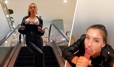 Мачеха учит пасынка заниматься сексом в примерочной торгового центра